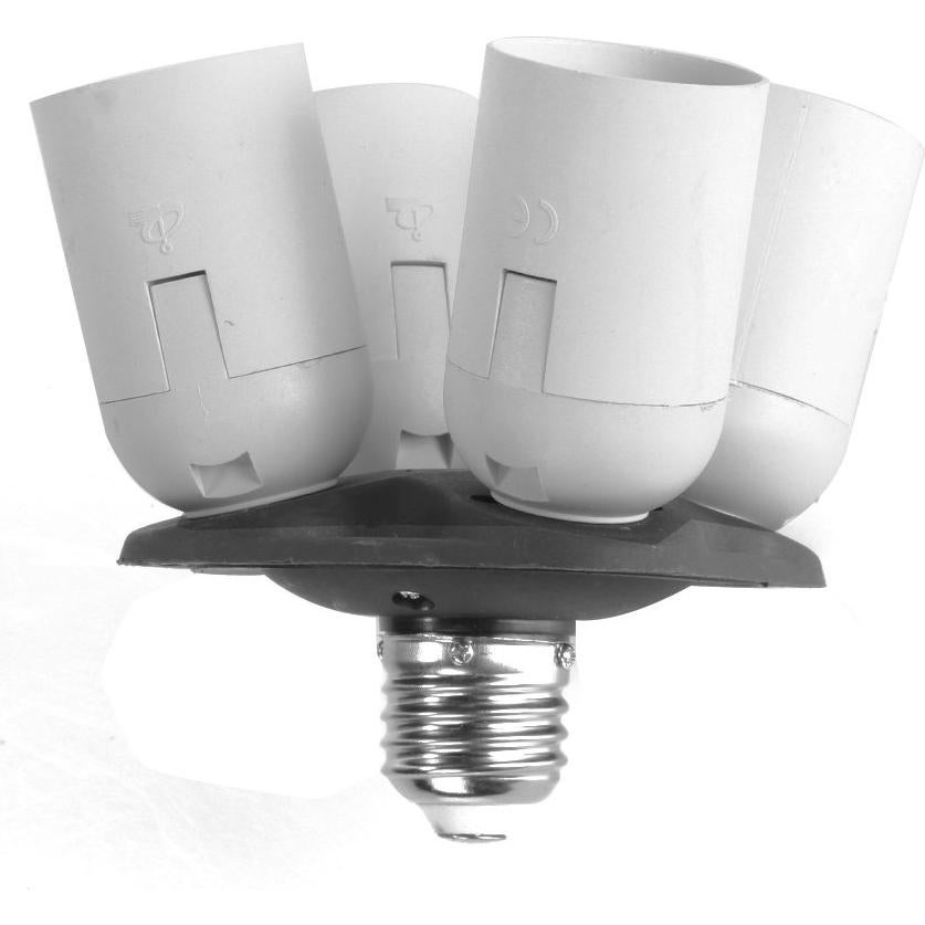Adaptador E27 4 en 1 Foto4easy para Bombillas de Luz