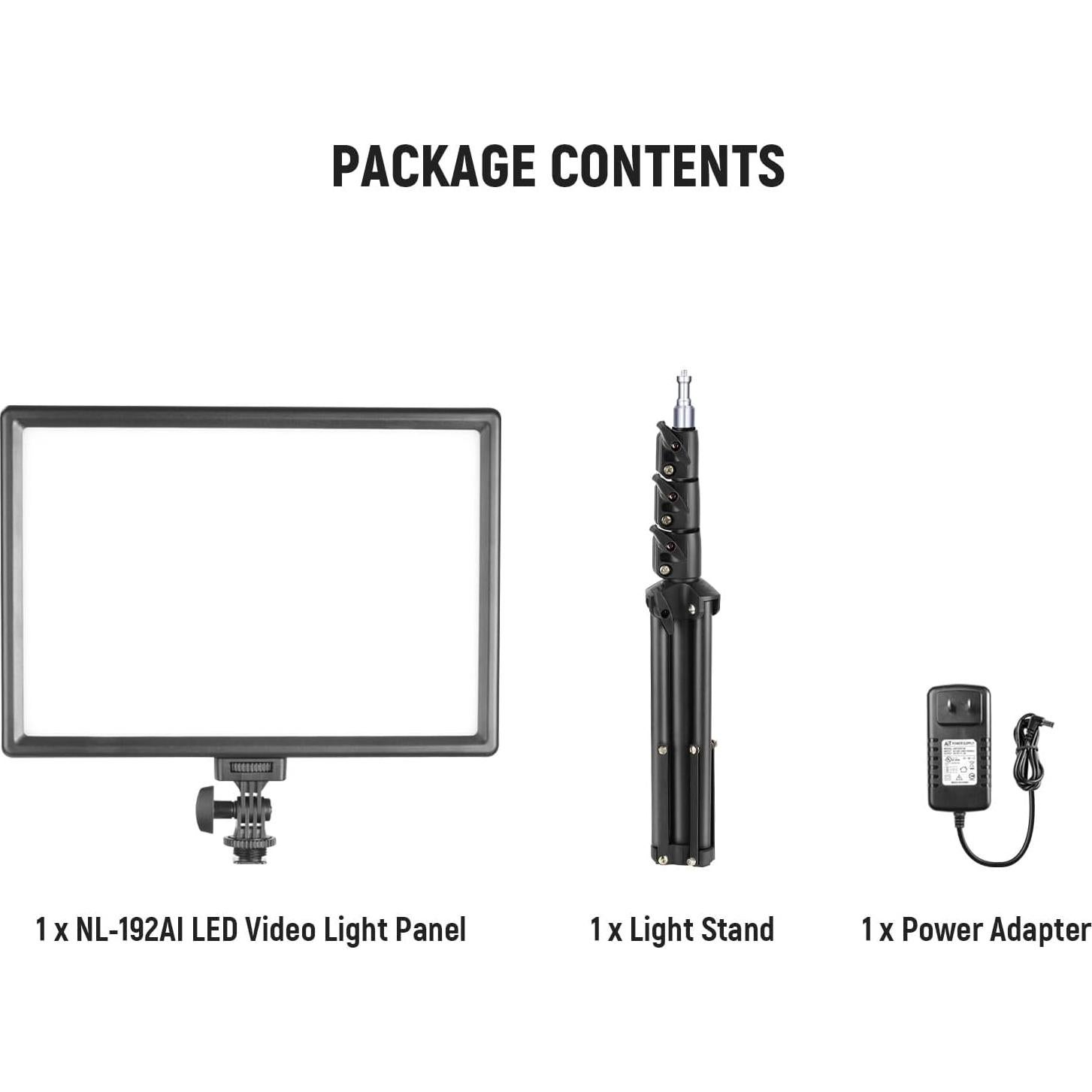 Panel de Luz LED Bi Color NEEWER NL-192AI 3200-5600K 2400Lux