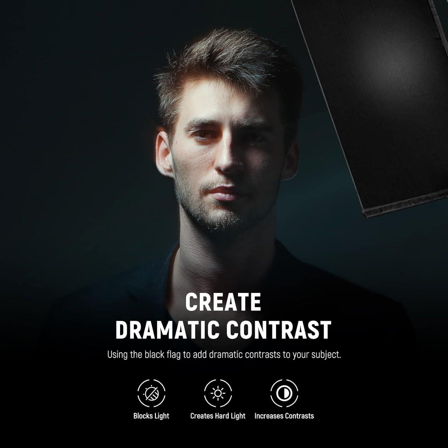 Kit de Bandera Plegable 5 en 1 NEEWER 60x90cm para Fotografía