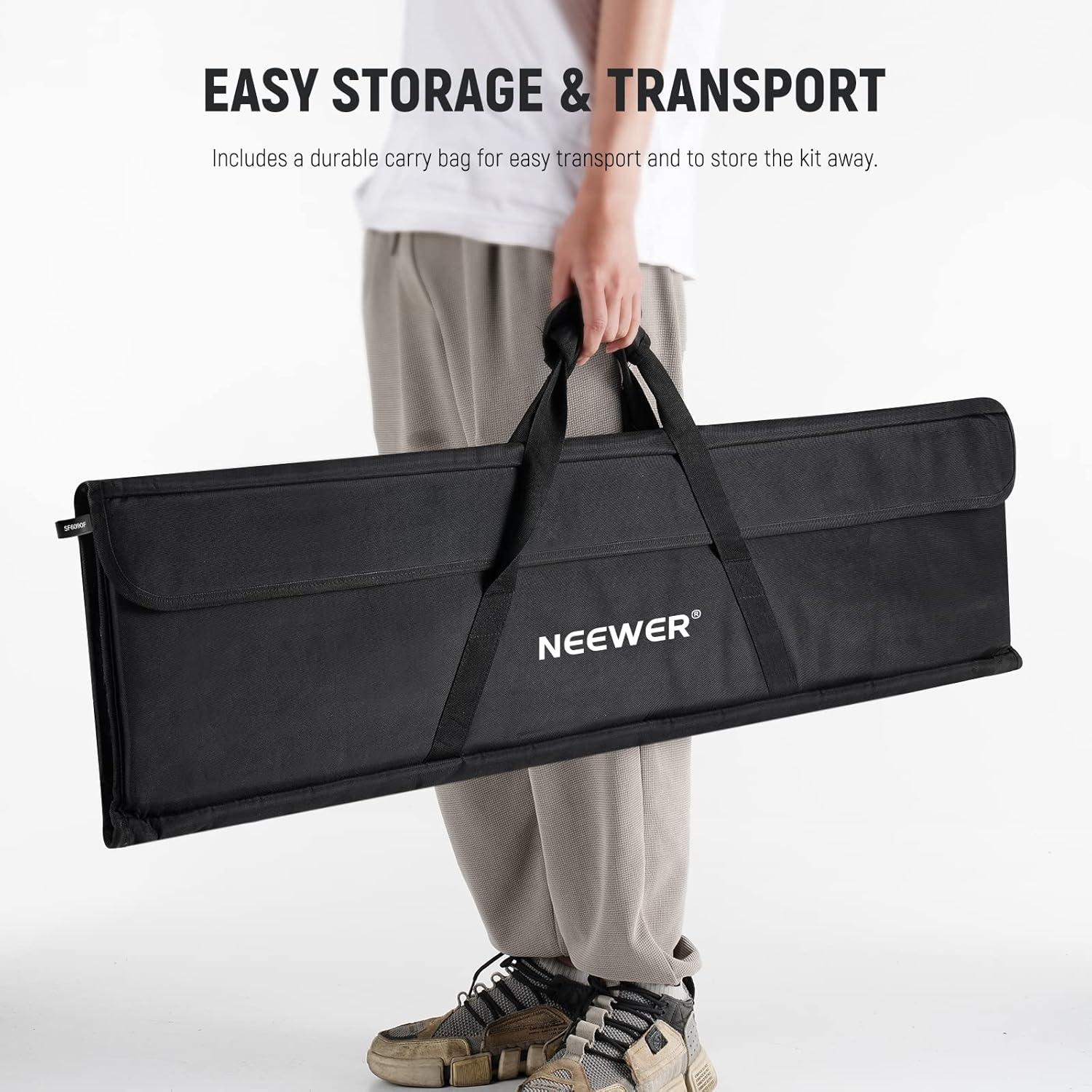 Kit de Bandera Plegable 5 en 1 NEEWER 60x90cm para Fotografía