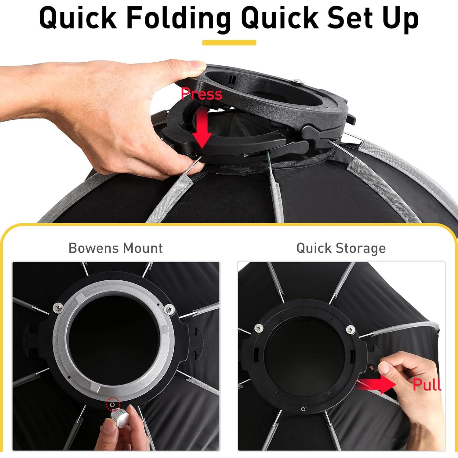 Kit de Luz Estroboscópica Godox MS300V 300W con Softbox y Soporte