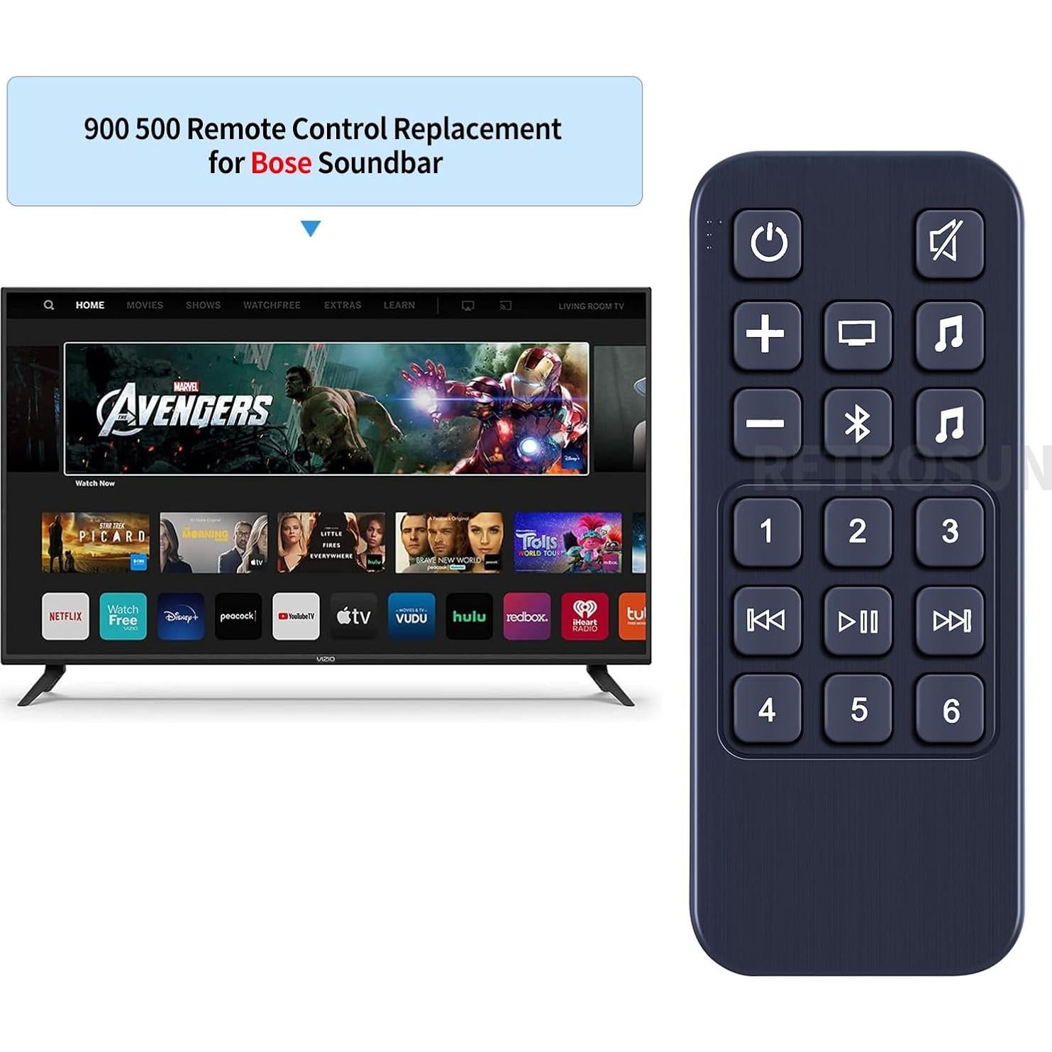Control Remoto Reemplazo Oumeite para Bose Sound Bar 900 500