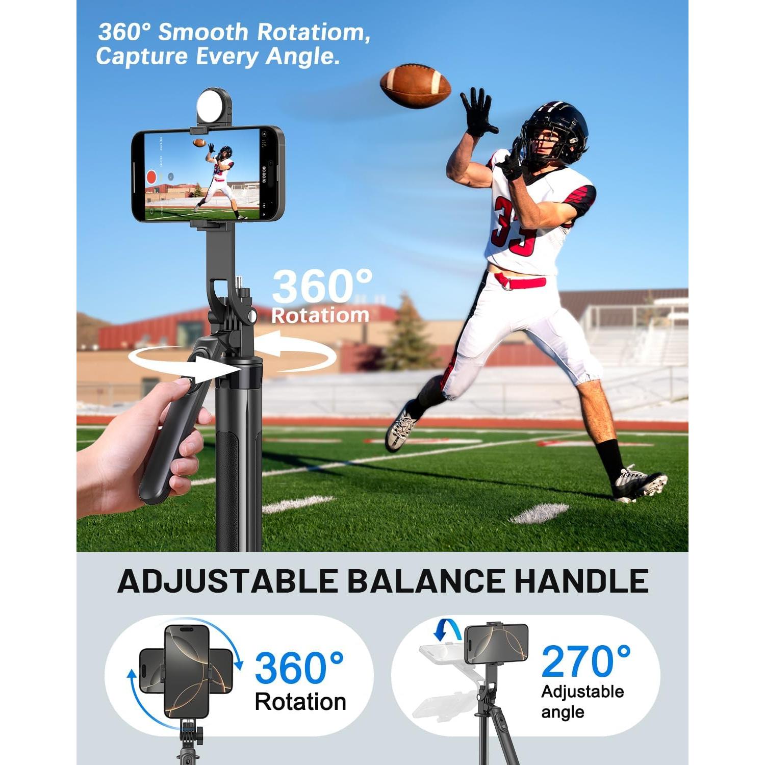 Kit de Vlogging Completo para iPhone/Android con Trípode 180 cm