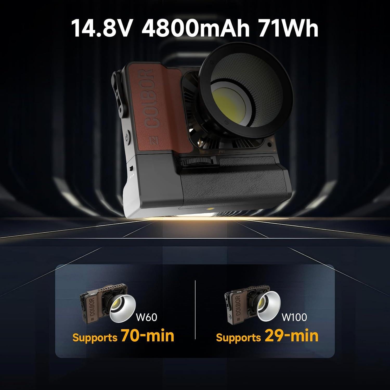 Kit de Luz de Video RGB COLBOR W100R 110W 2700K-6500K LED