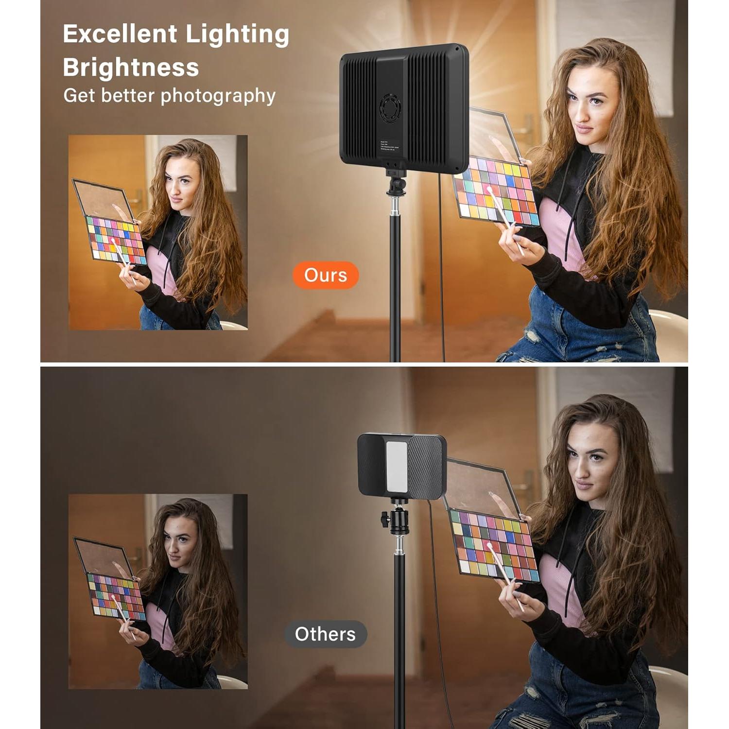 Kit de Iluminación LED Unicucp con Trípode 160 cm y Luz Regulable