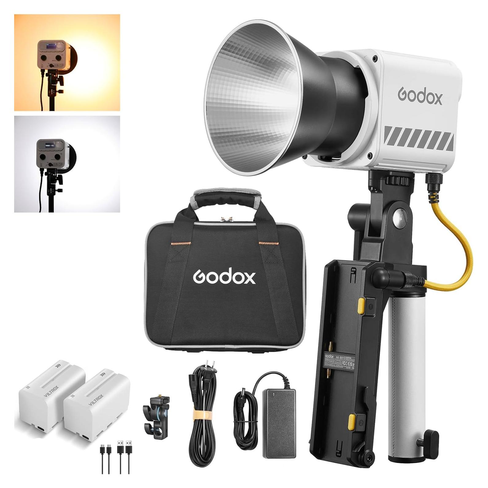 Godox ML60IIBi Luz LED Bi-Color 70W 2800-5600K Kit Portátil