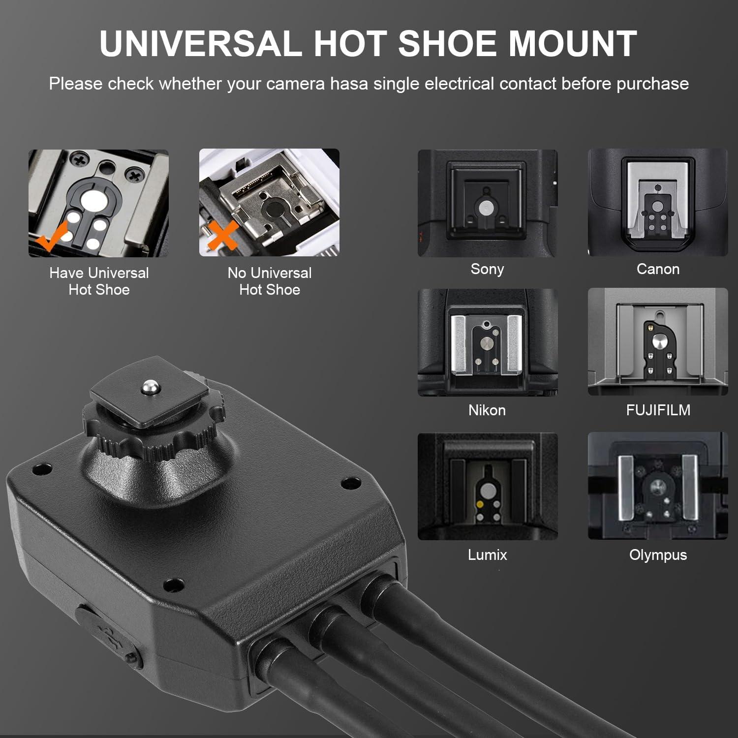 FOMITO Luz Flash Macro LED Flexible con 13 Filtros y USB