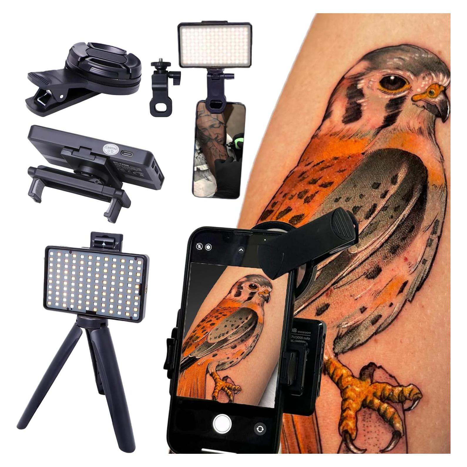 Kit de Fotografía Profesional para Tatuajes Beoncall, 120 LED