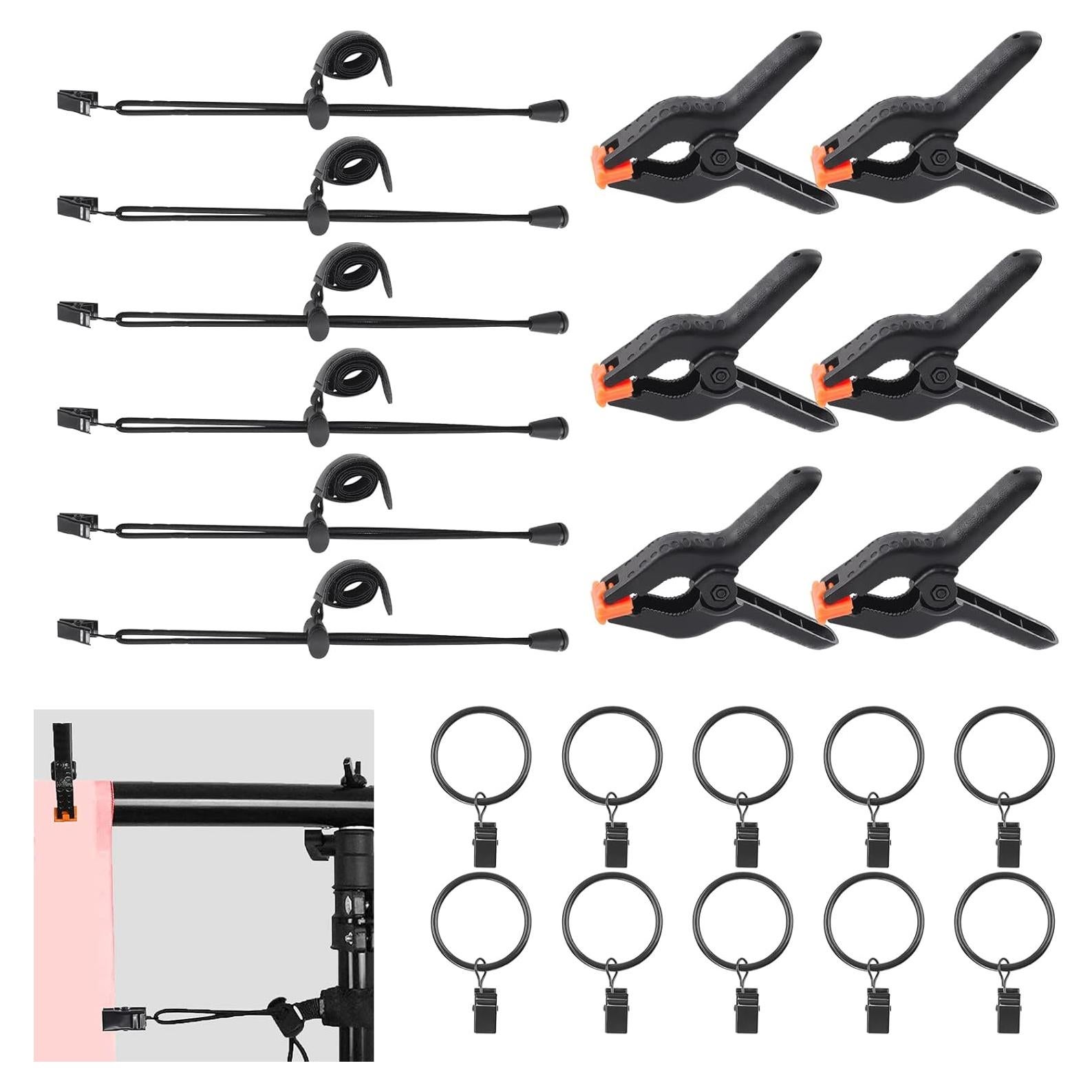 Kit de Clips de Fondo de Fotografía Swpeet 22 Piezas