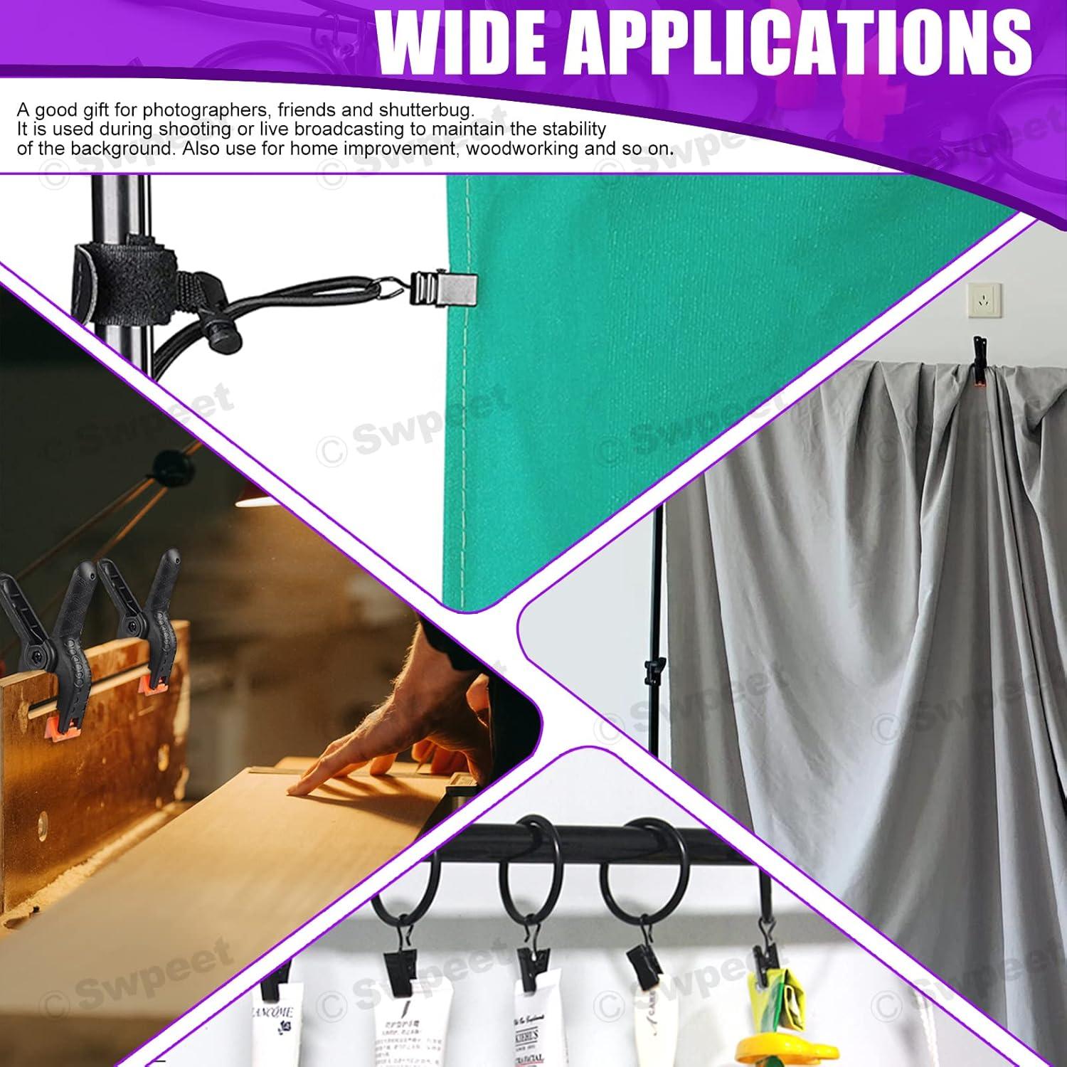 Kit de Clips de Fondo de Fotografía Swpeet 22 Piezas