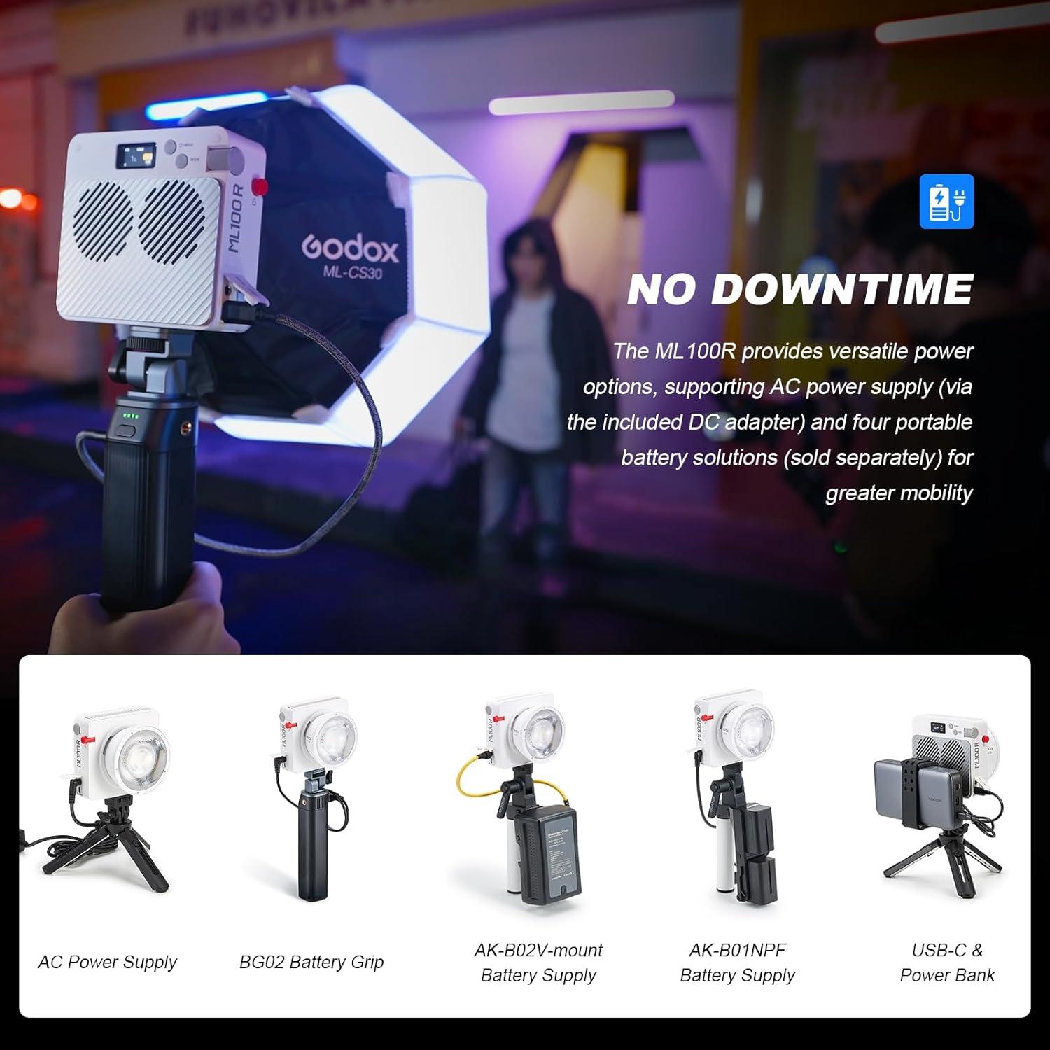 Luz LED Godox ML100R RGB 110W para Video con Bolsa