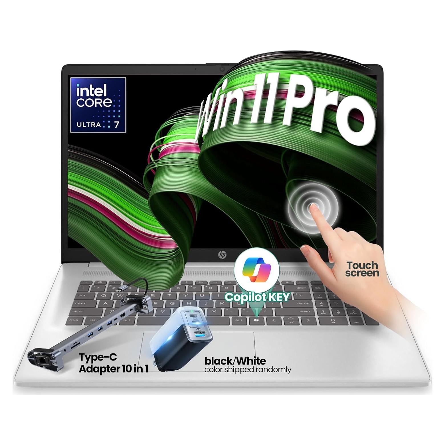 Laptop Táctil HP 17" Intel Core Ultra 7 255U 64GB 2TB SSD