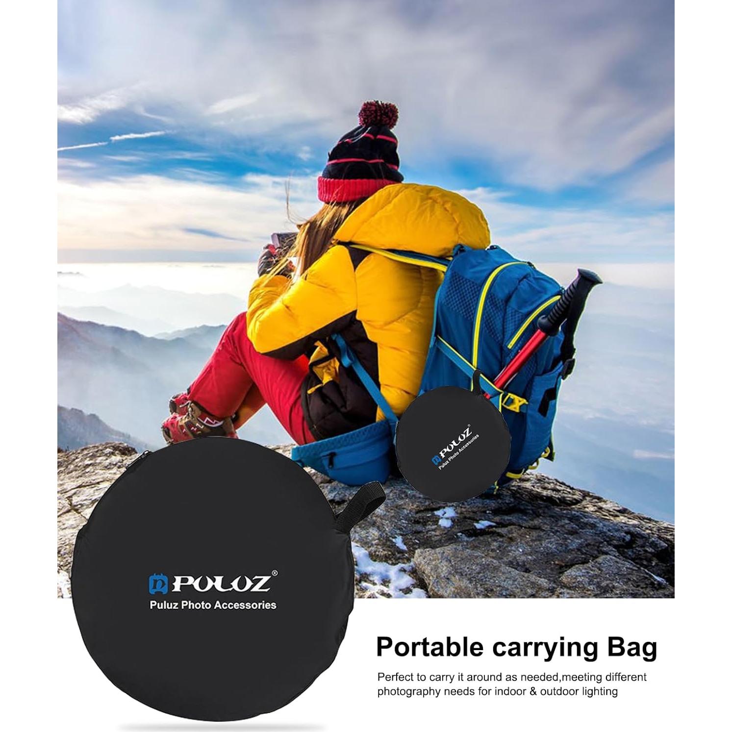 Reflector Plegable 5-en-1 PULUZ 60cm para Fotografía