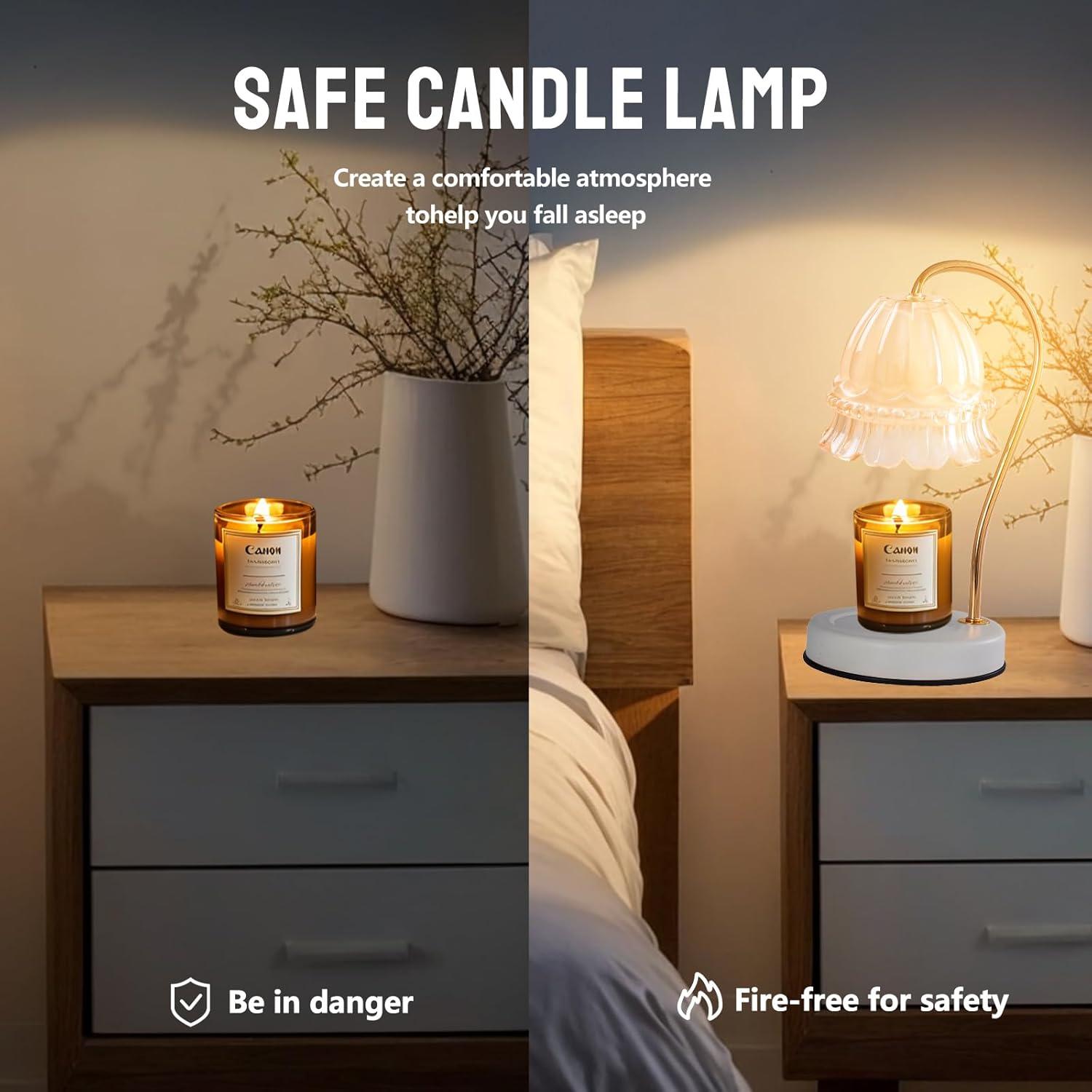 Lámpara Calentadora de Velas Droyek 50W Regulable Blanca