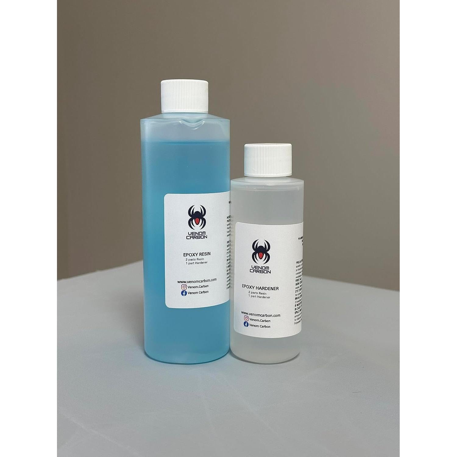 Kit de Resina de Fibra de Carbono 30cm Venom Carbon Azul 3pzs