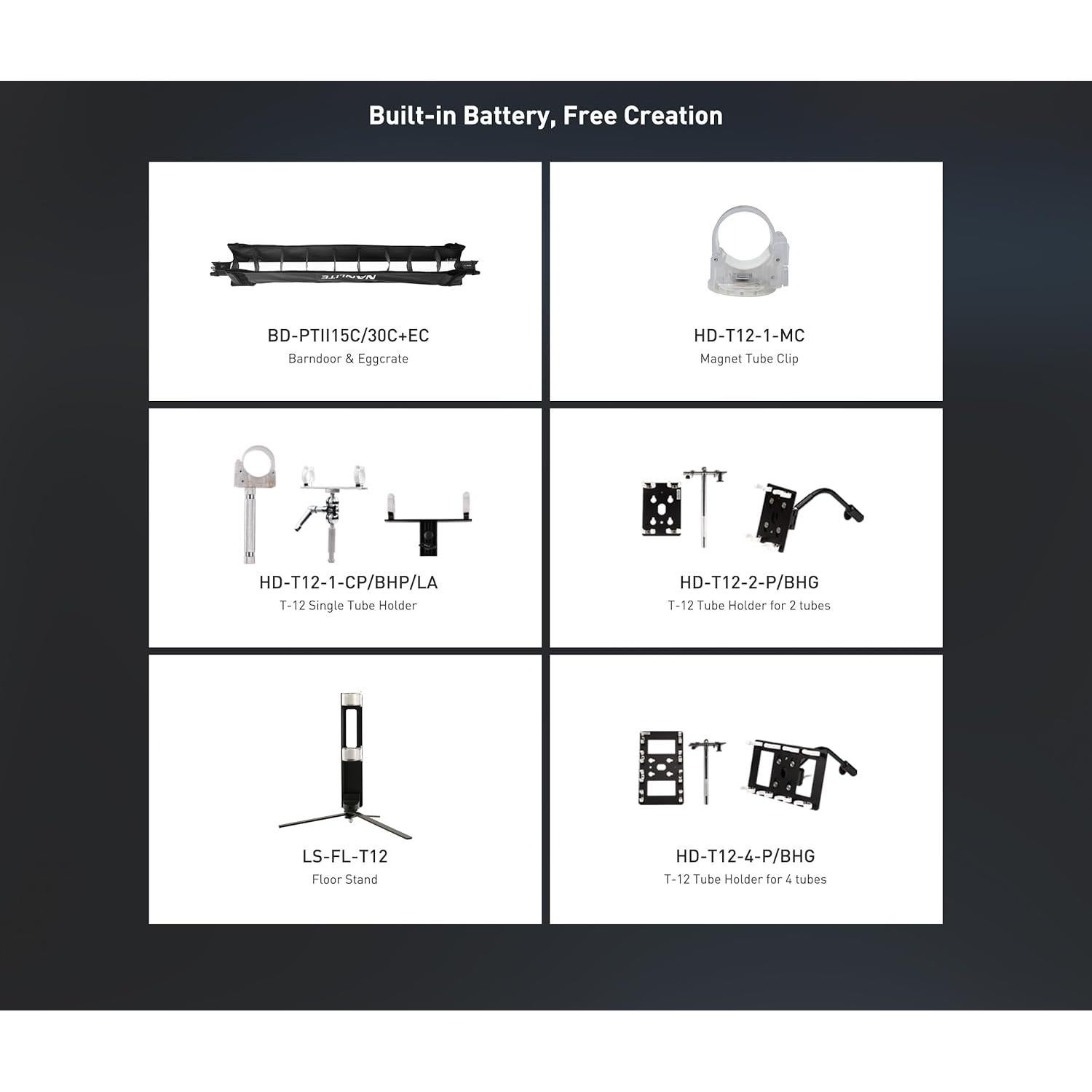 Luz de Tubo LED NANLITE PavoTube II 15C RGBWW 2700K-6500K