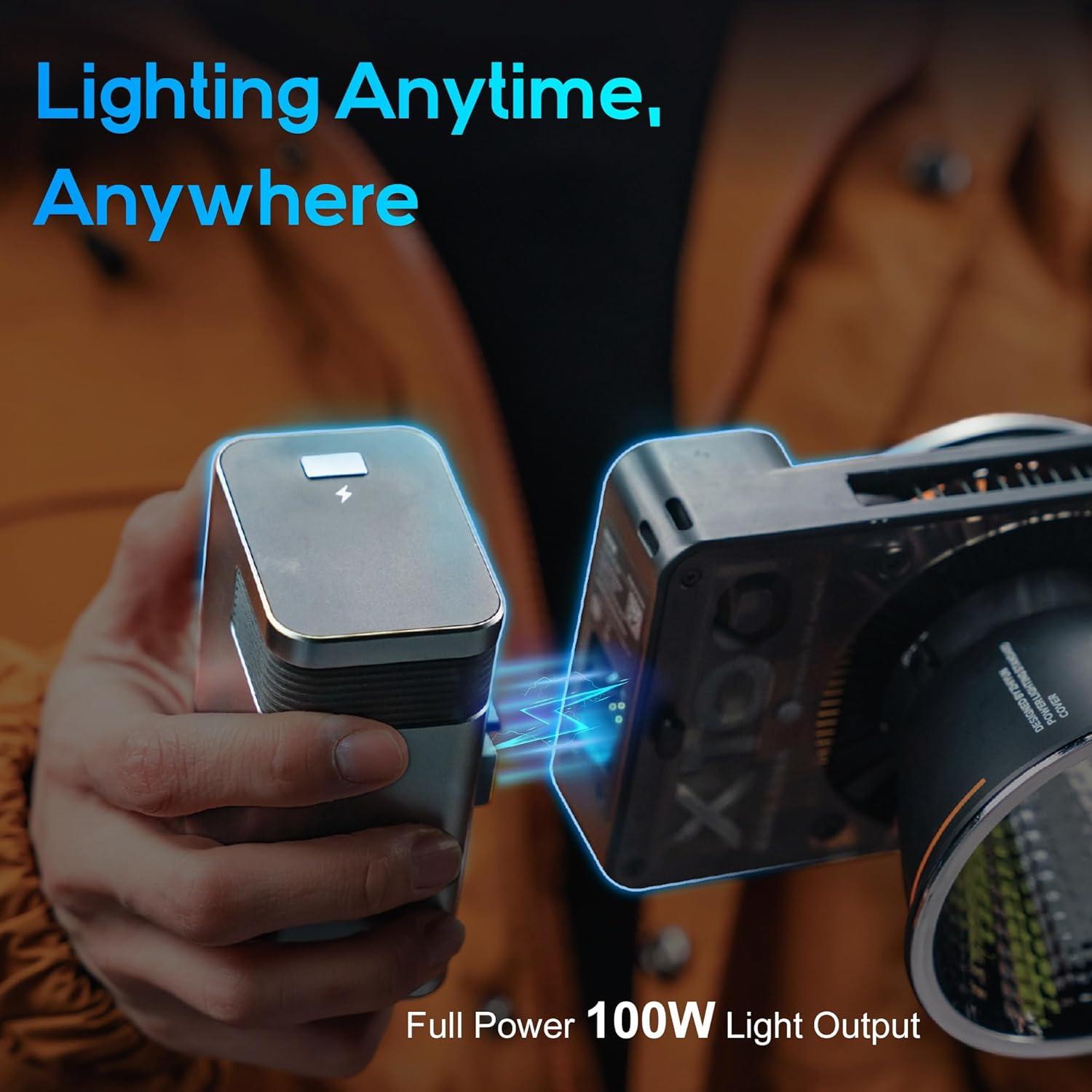 Luz de Video LED Zhiyun MOLUS X100 Combo V2 100W Mini Foco