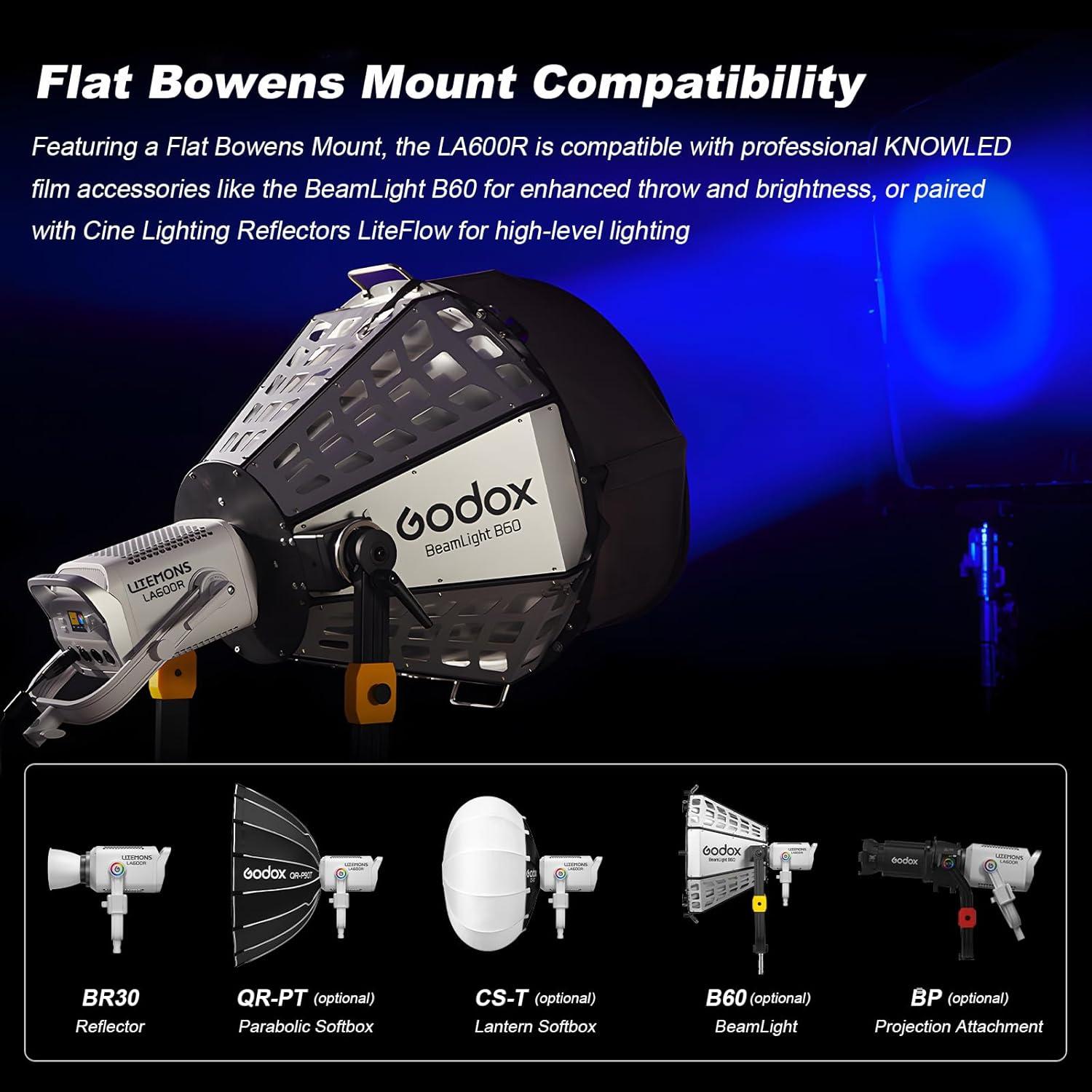 Godox LA600R Luz LED RGB COB 600W con Bolsa de Transporte