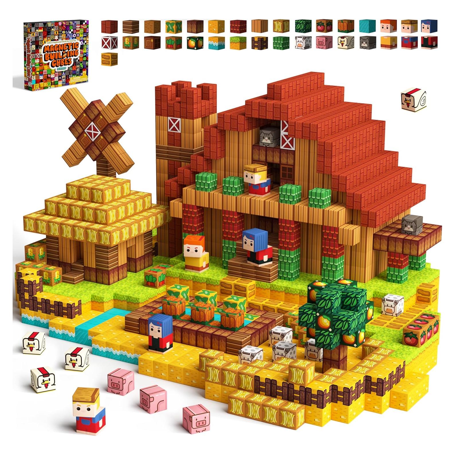 Bloques Magnéticos de Animales de Granja iDOOT 100 Piezas