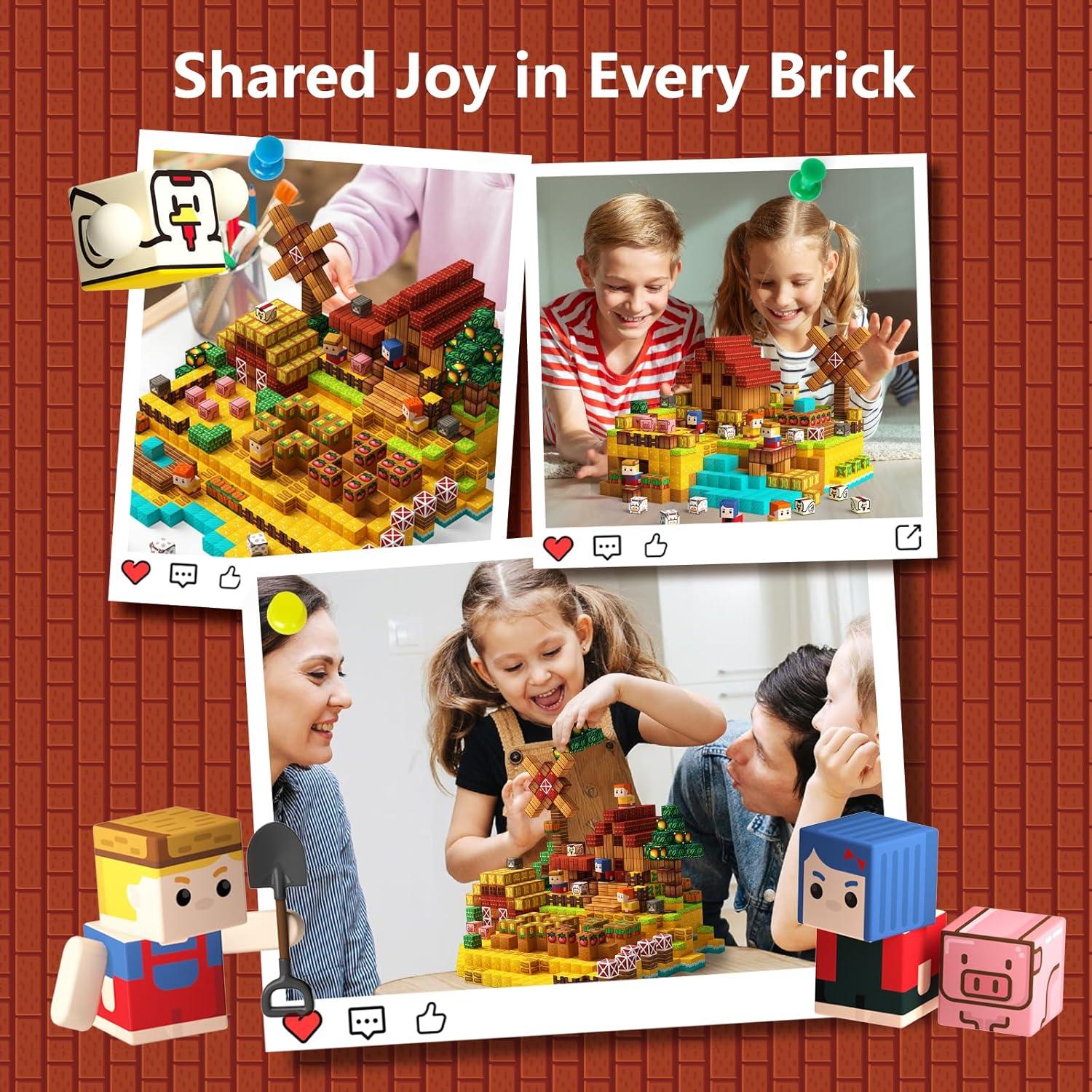 Bloques Magnéticos de Animales de Granja iDOOT 100 Piezas