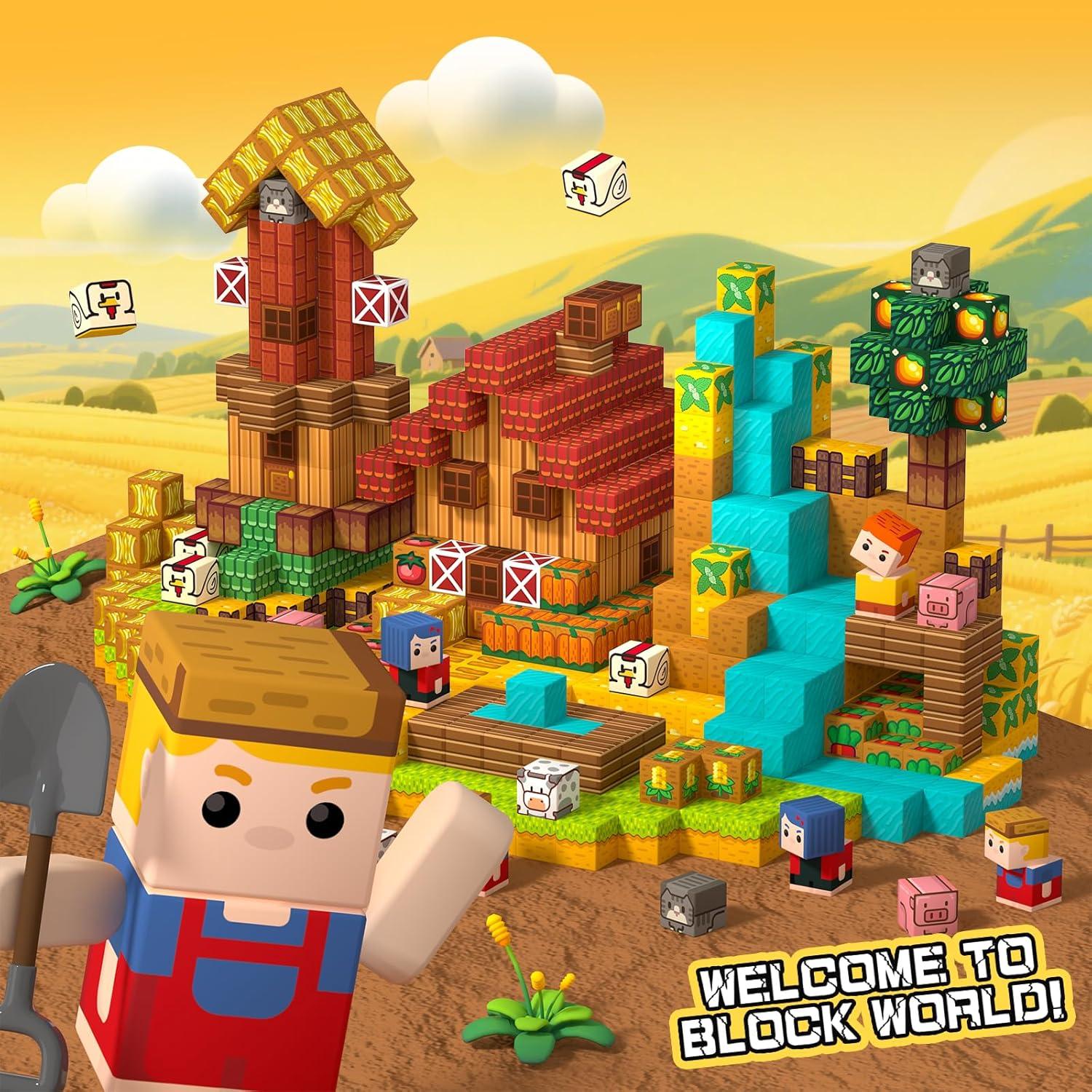 Bloques Magnéticos de Animales de Granja iDOOT 100 Piezas