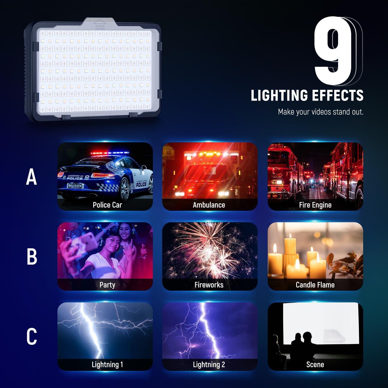 Luz de Video RGB NEEWER RGB176 con Batería 4300mAh LED