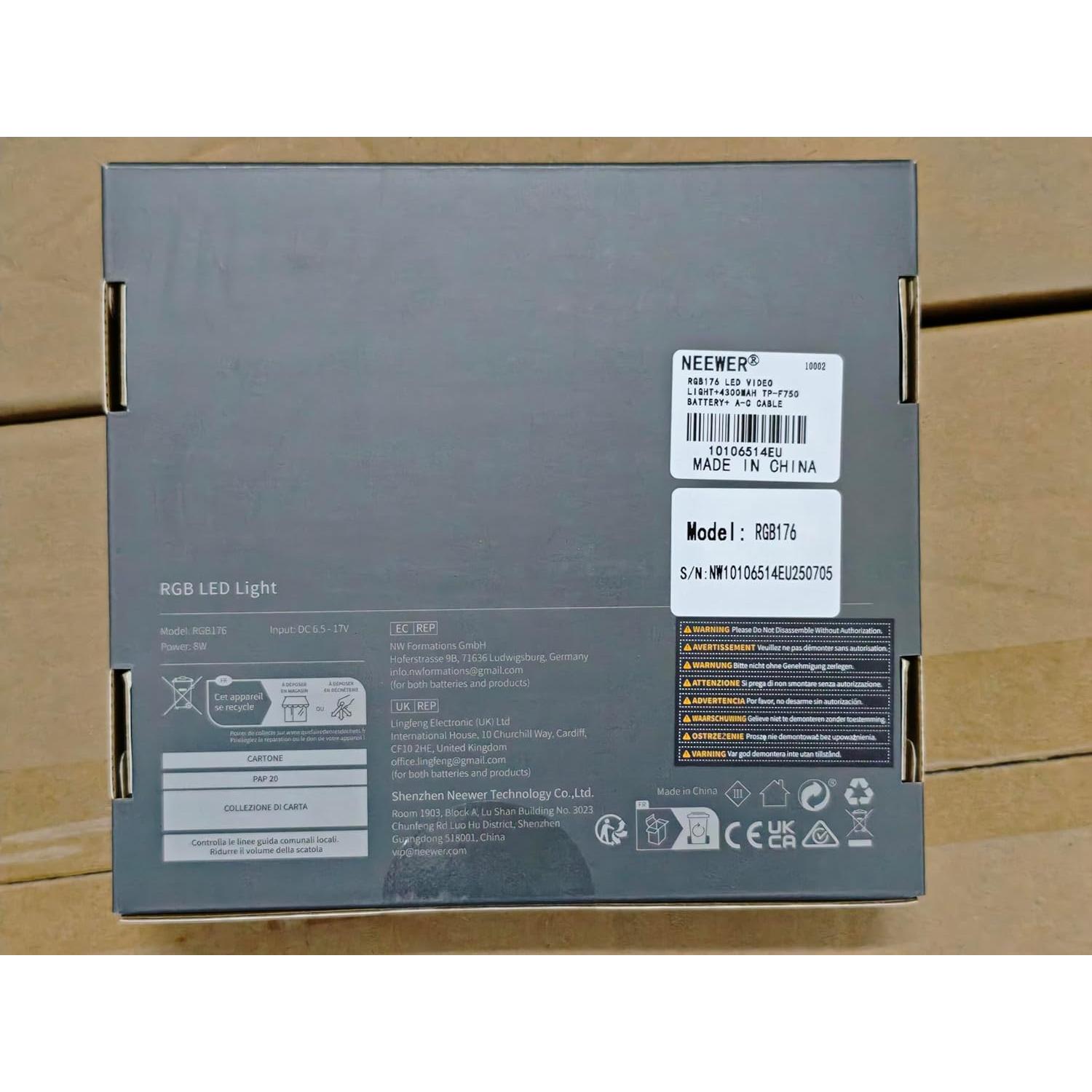 Luz de Video RGB NEEWER RGB176 con Batería 4300mAh LED