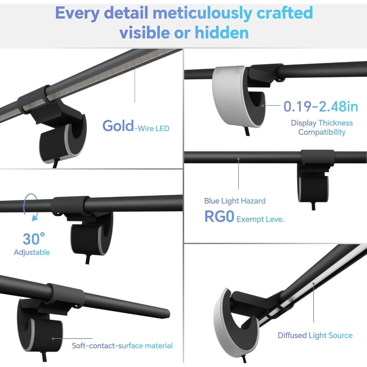 Barra de Luz para Monitor ELESENSE Gemini Ultra 50cm, Cuidado Ocular