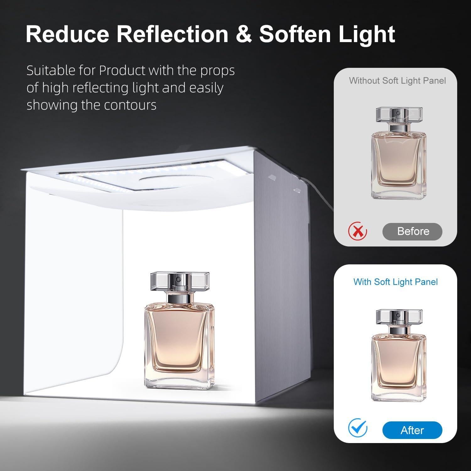 Estudio Fotográfico Portátil DIYLooks 30.48cm con 144 LEDs