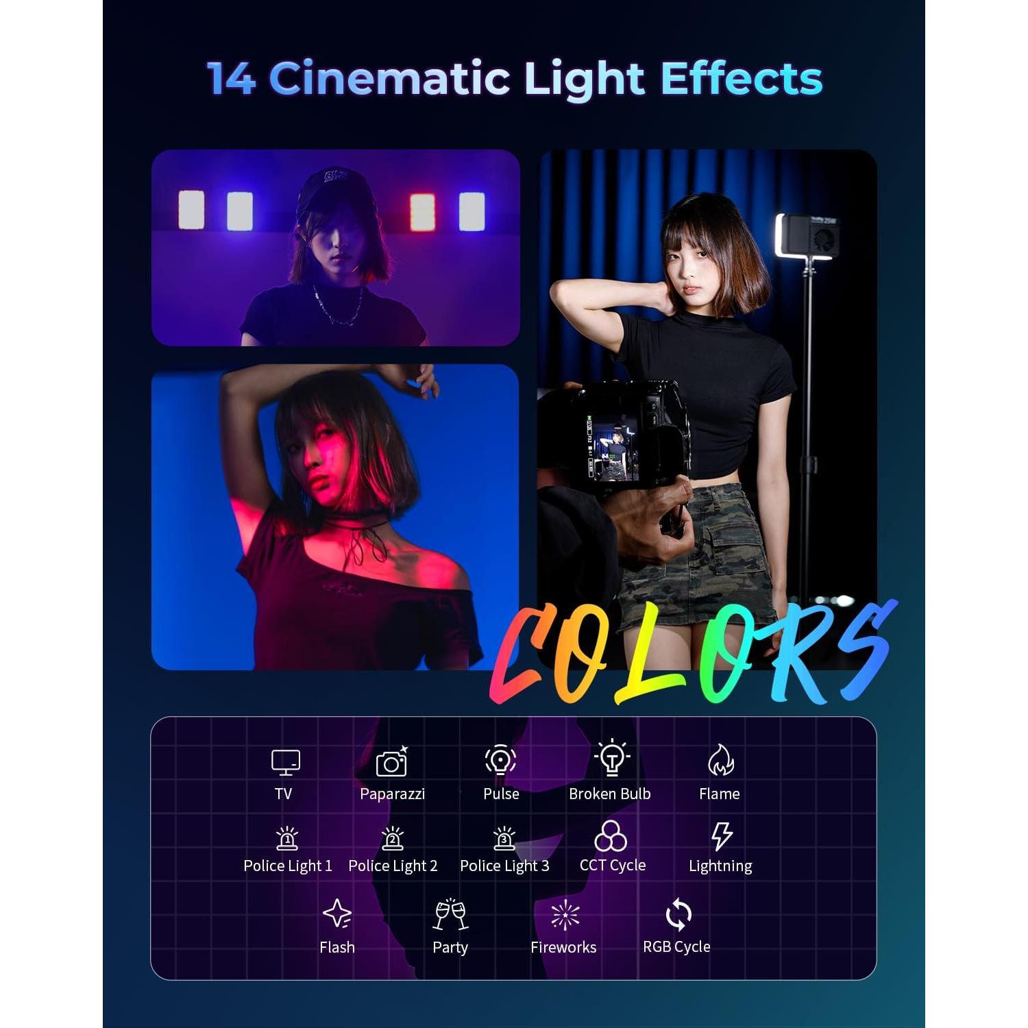 Luz de Video LED RGB SmallRig RM 25C 25W 3100mAh Portátil