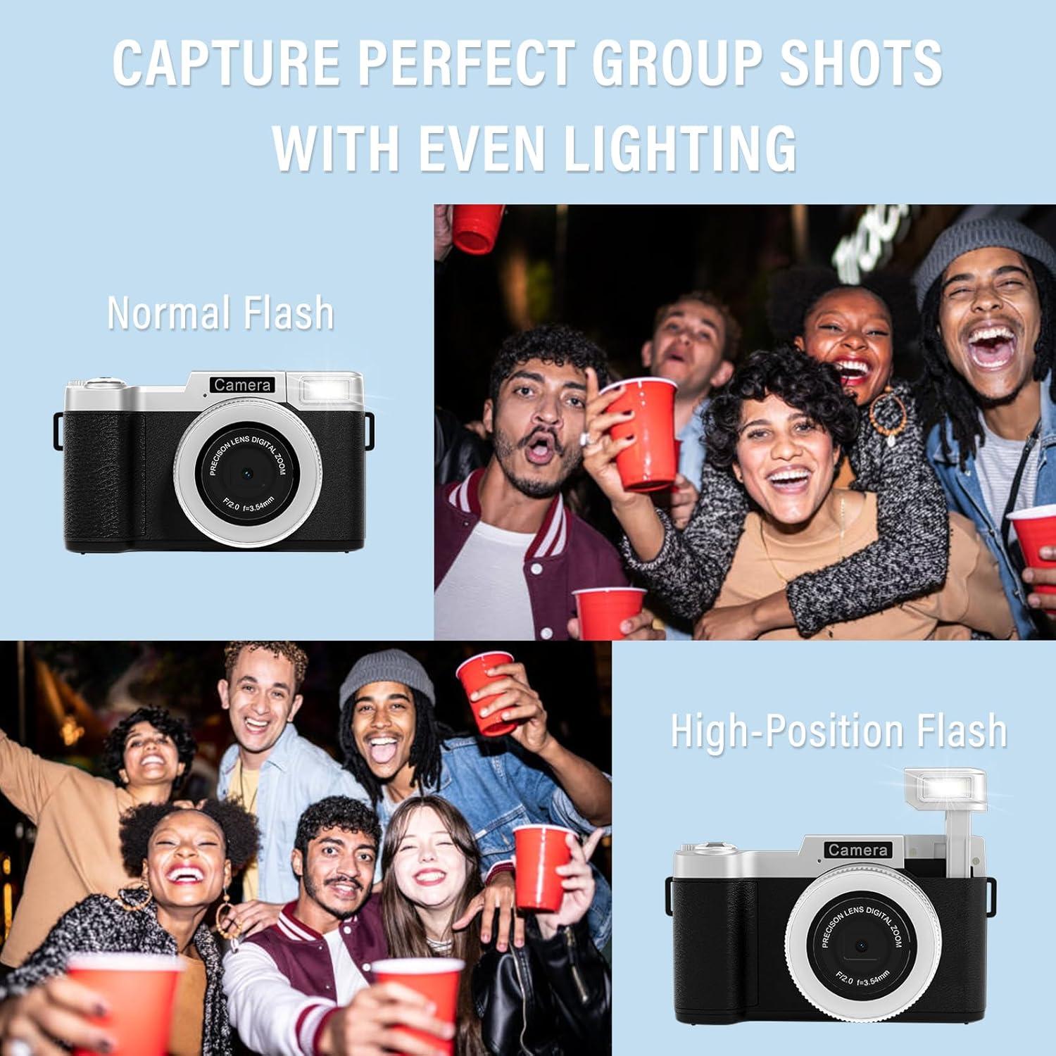 Cámara Digital 4K Yatao YT01 64MP Pantalla Plegable