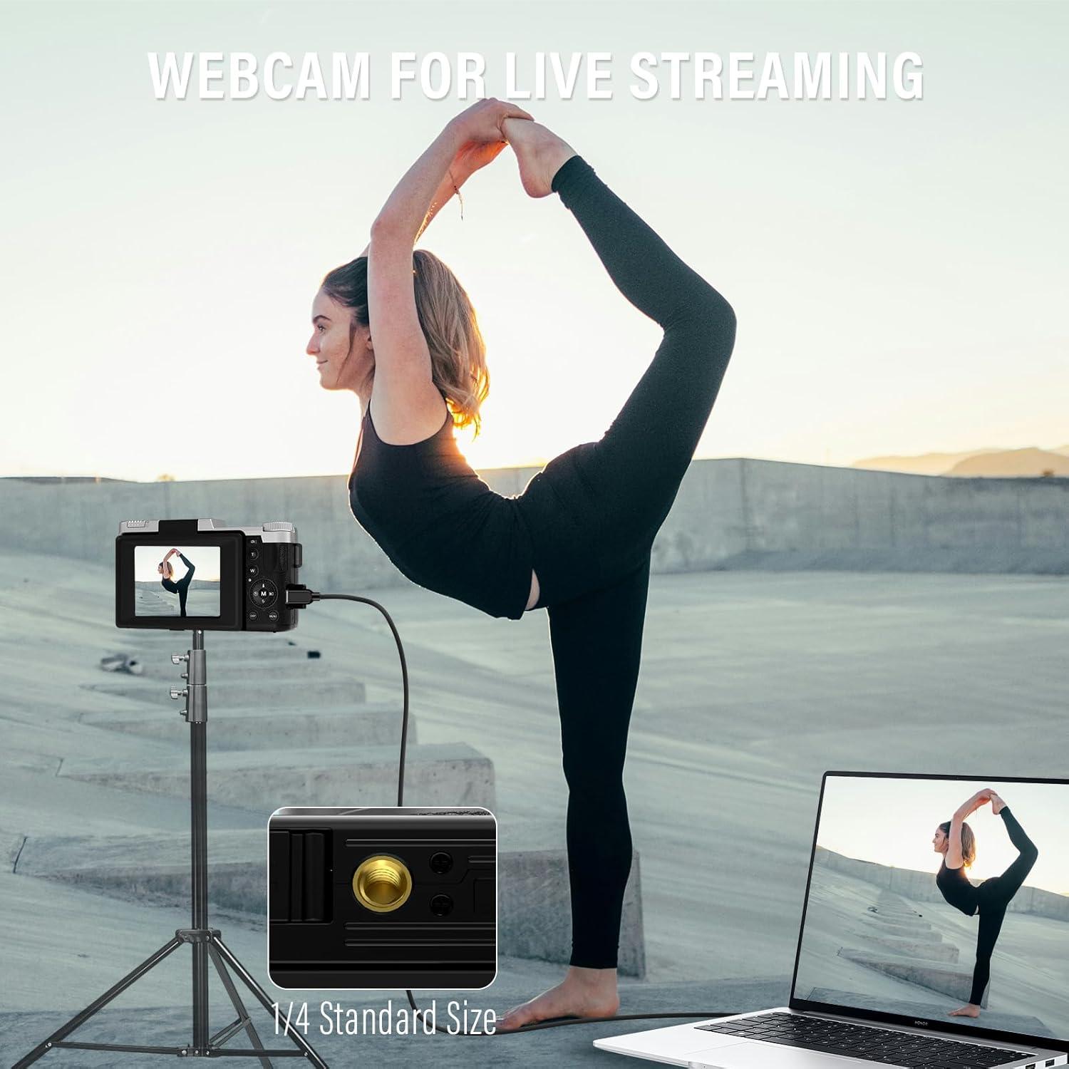 Cámara Digital 4K Yatao YT01 64MP Pantalla Plegable