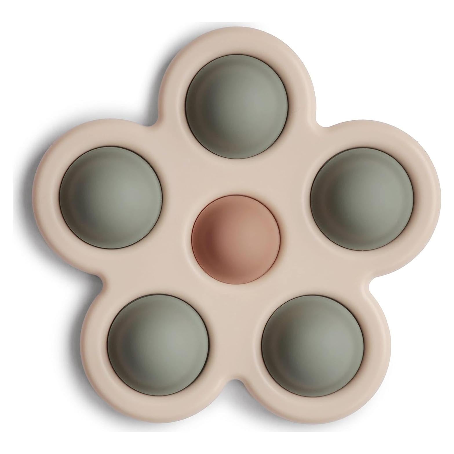 Juguete de Prensa de Flores Mushie - Silicona Grado Alimenticio