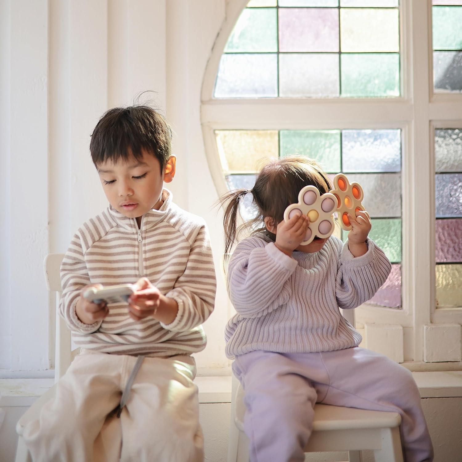 Juguete de Prensa de Flores Mushie - Silicona Grado Alimenticio