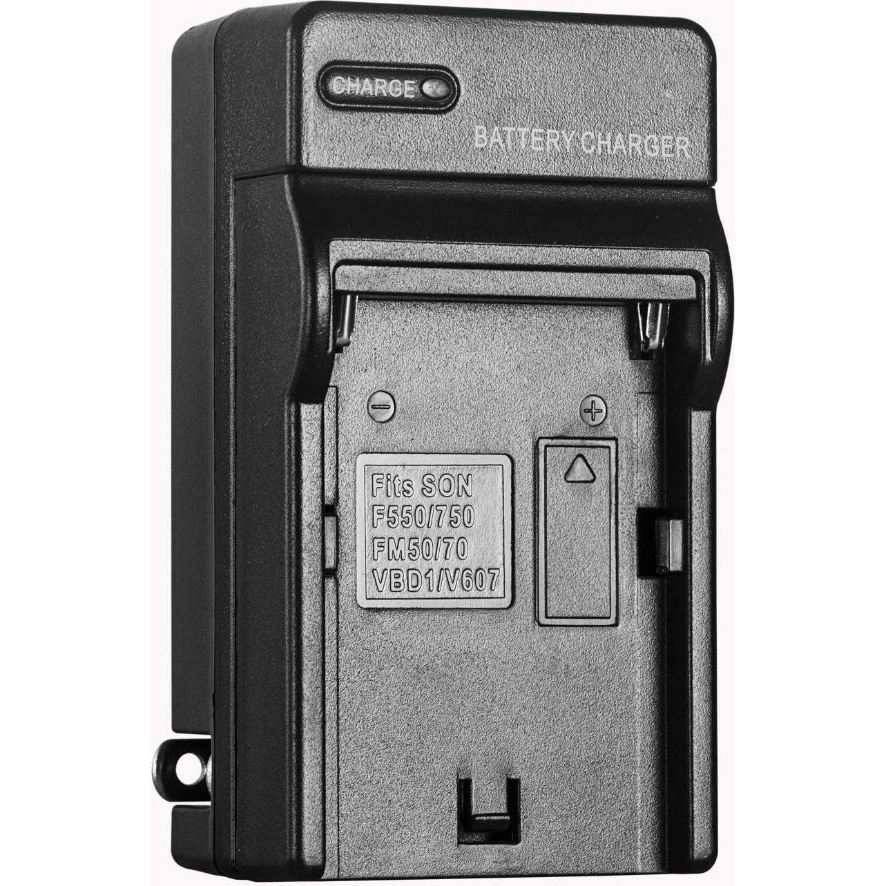 GVM Baterías NP-F750/770 4400mAh y Cargadores de Viaje