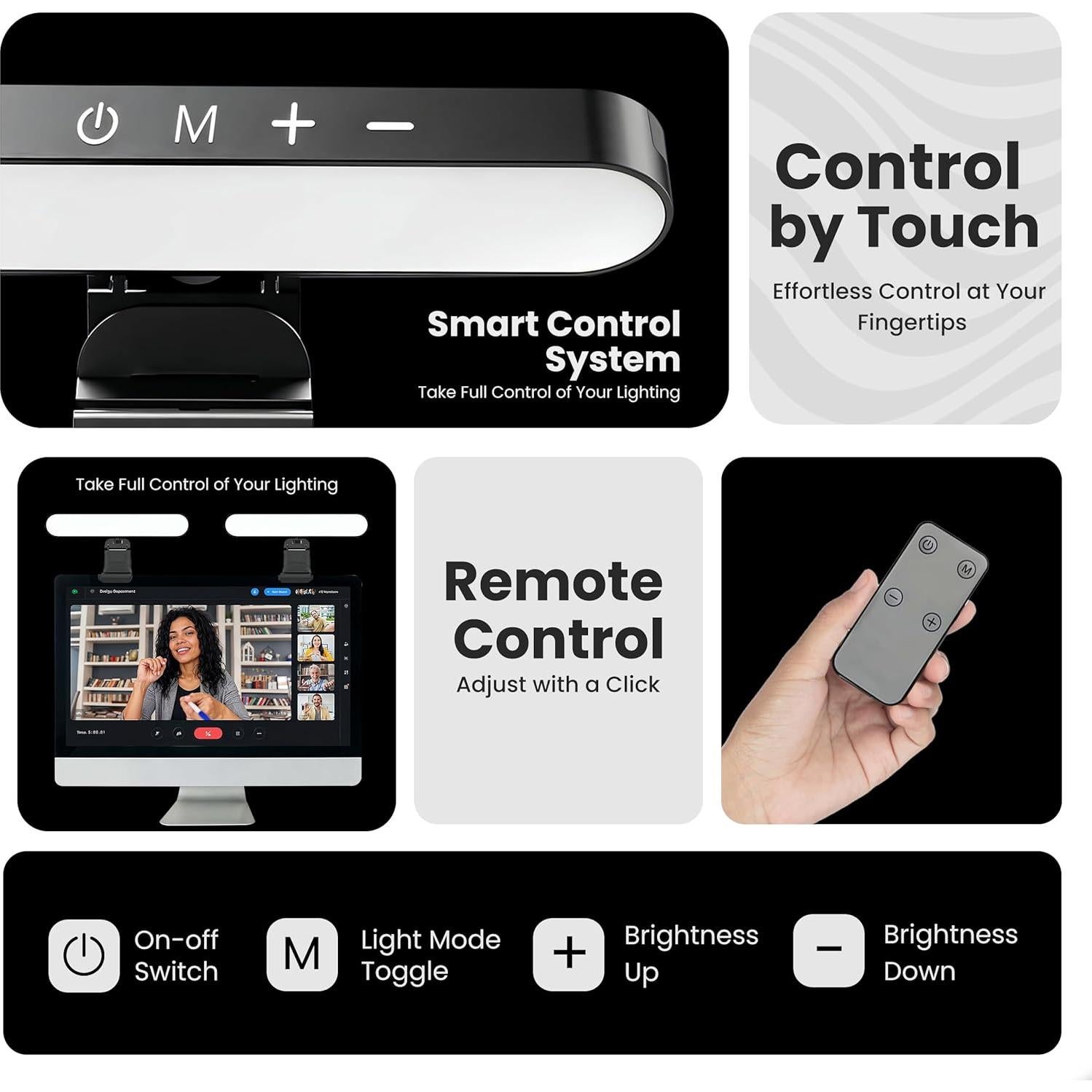 Barra de Luz para Monitor Doctor Easy - Luz de Video USB Ajustable