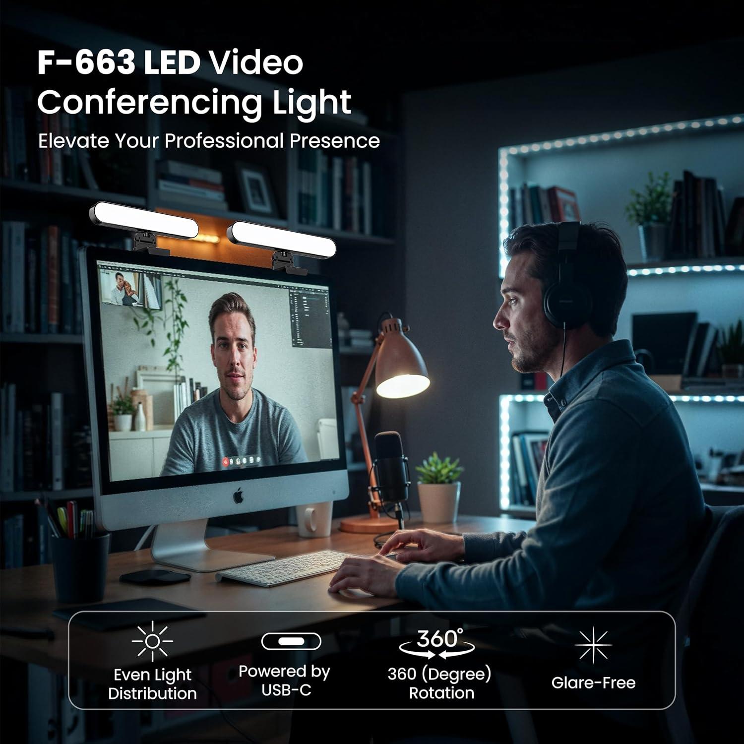 Barra de Luz para Monitor Doctor Easy - Luz de Video USB Ajustable