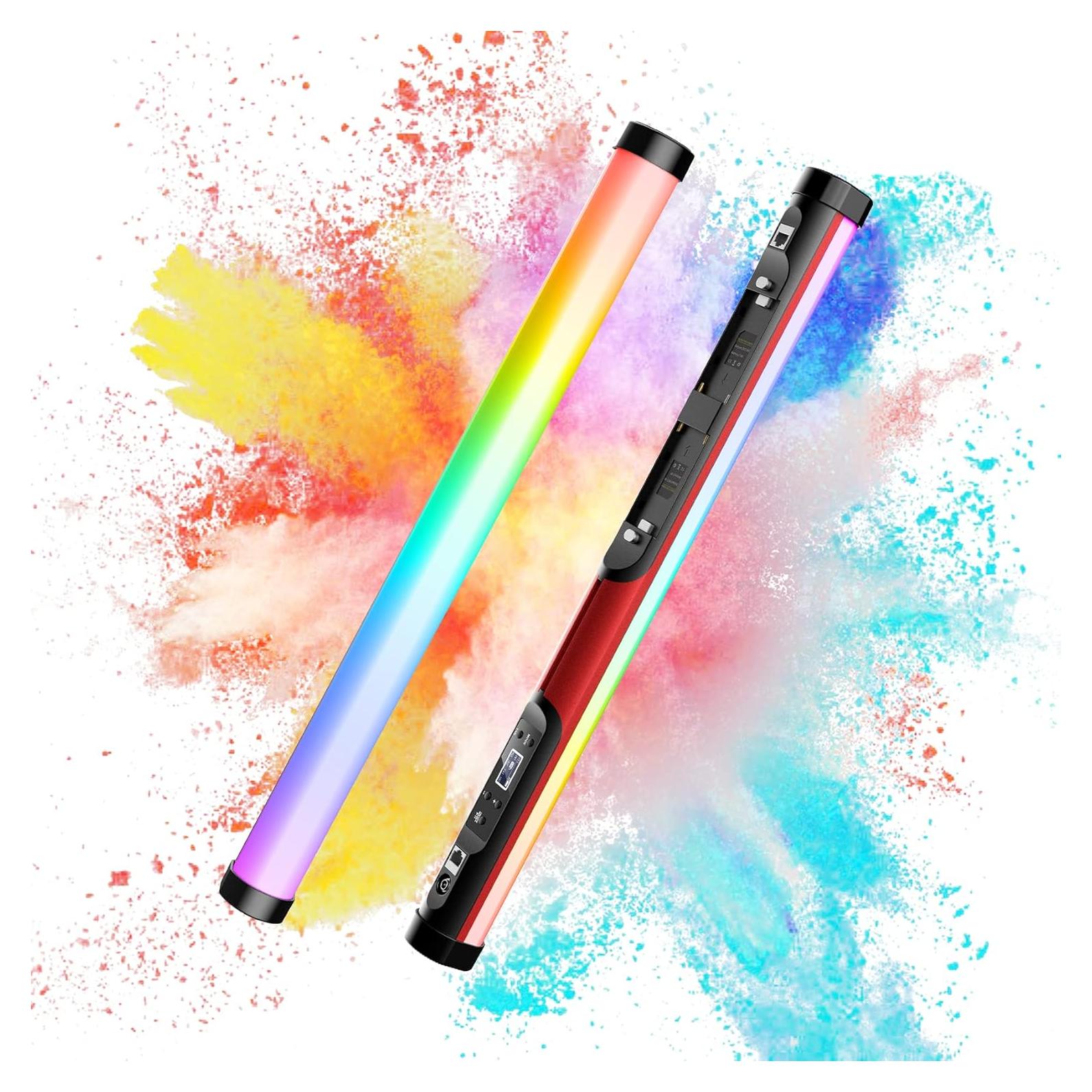 Luz de Video LED RGB GVM BD25R 25W 60.96cm 12 Efectos