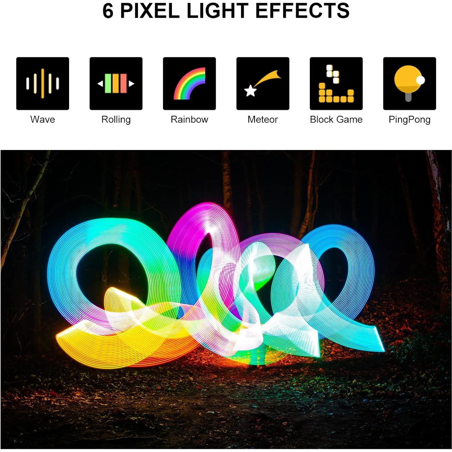 Luz de Video LED RGB GVM BD25R 25W 60.96cm 12 Efectos