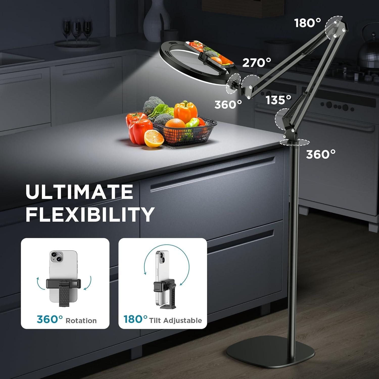 Luz de Anillo Selfie InnoGear 25 cm con Soporte Ajustable