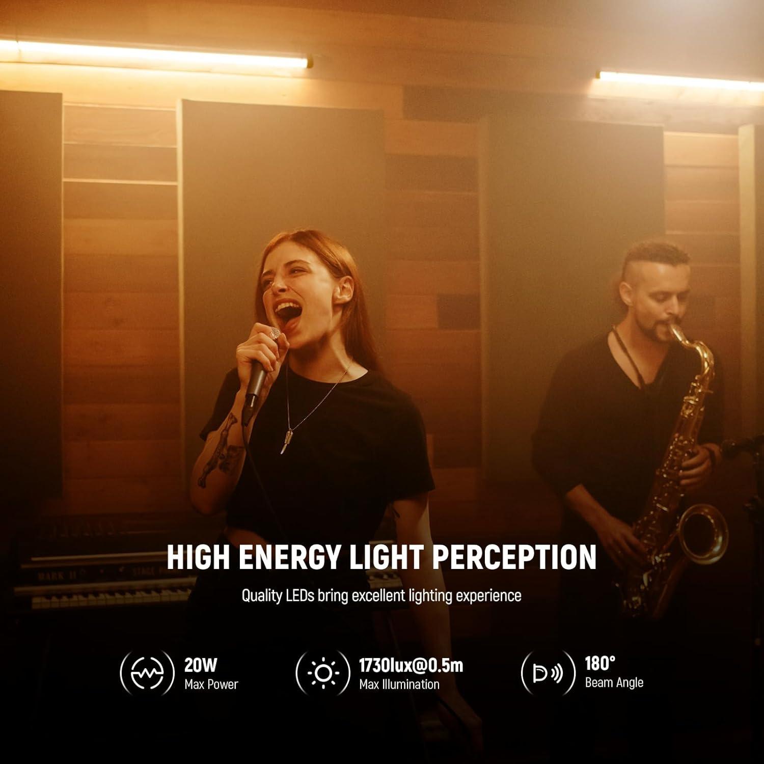 Luz de Tubo RGB NEEWER TL60 20W LED Control APP DMX