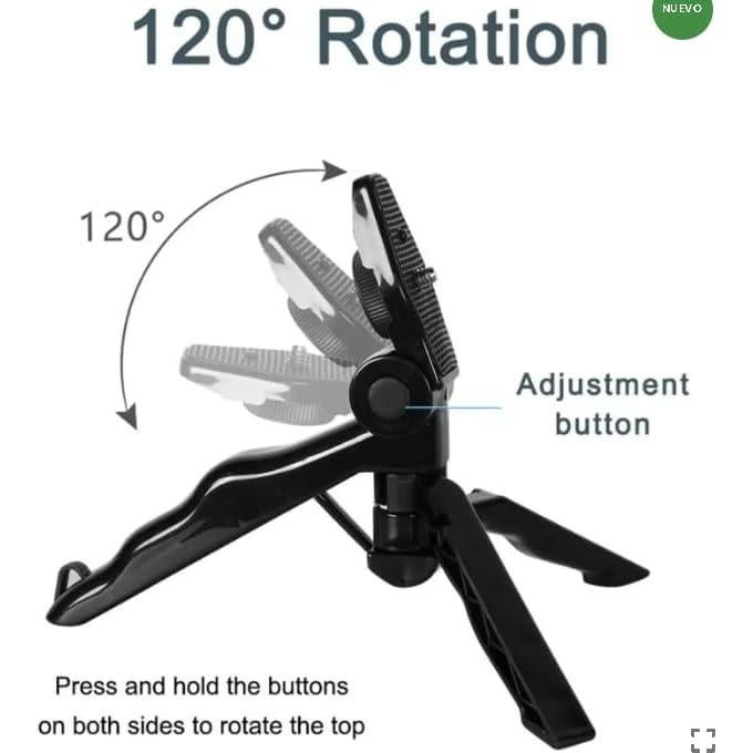 Kit de Vlogging Acuvar Pro Grip con Luz LED y Micrófono