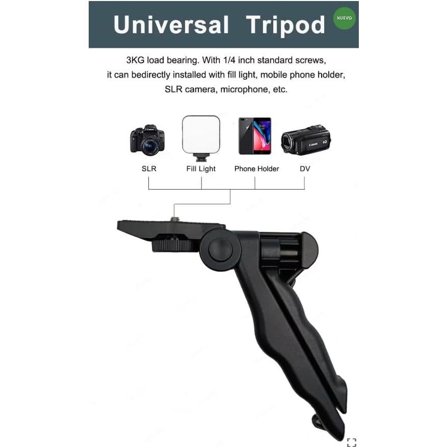 Kit de Vlogging Acuvar Pro Grip con Luz LED y Micrófono