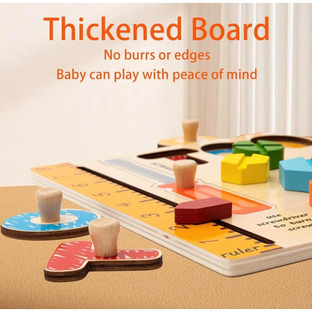 Rompecabezas Interactivo de Madera Montessori JoRay 29.8x22.8cm