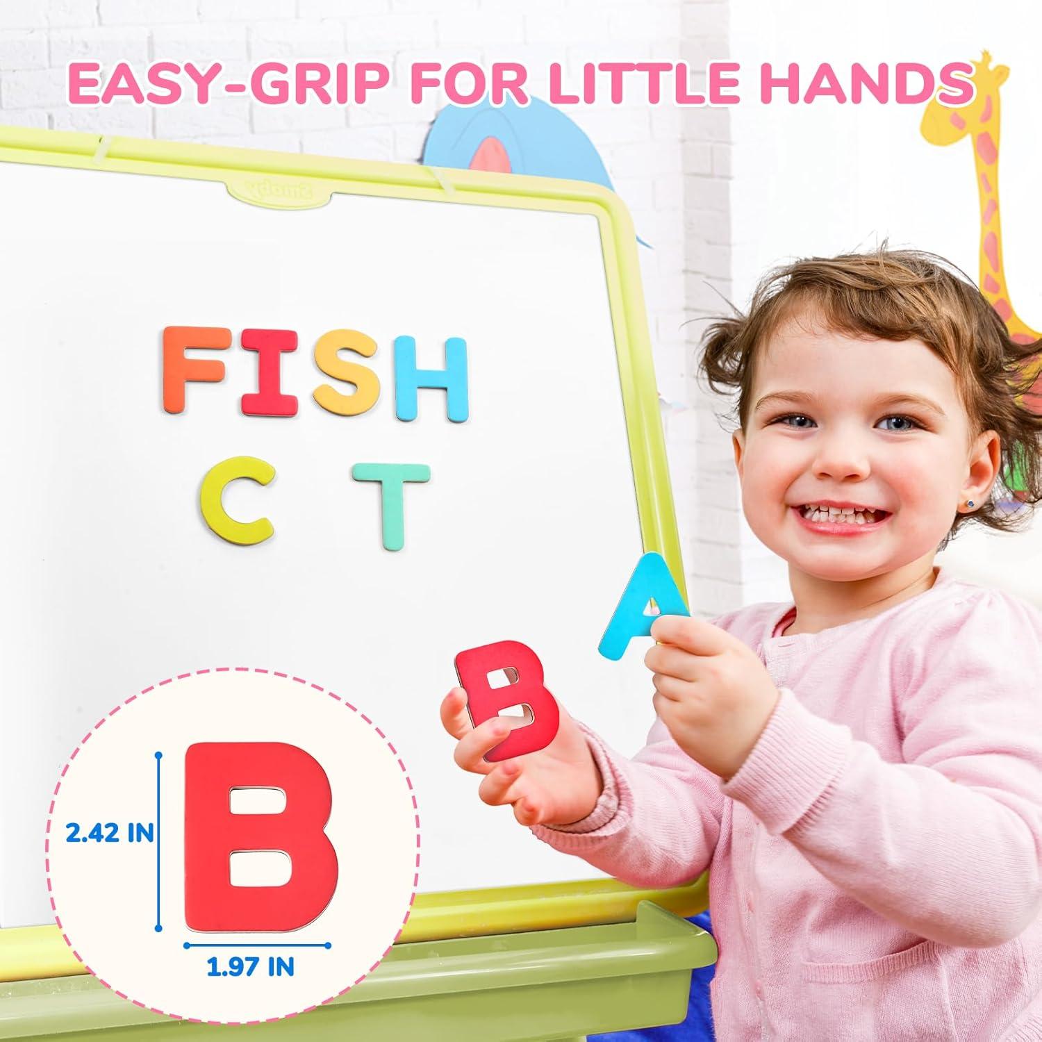 Letras y Números Magnéticos de Madera JoyCat - 63 Piezas