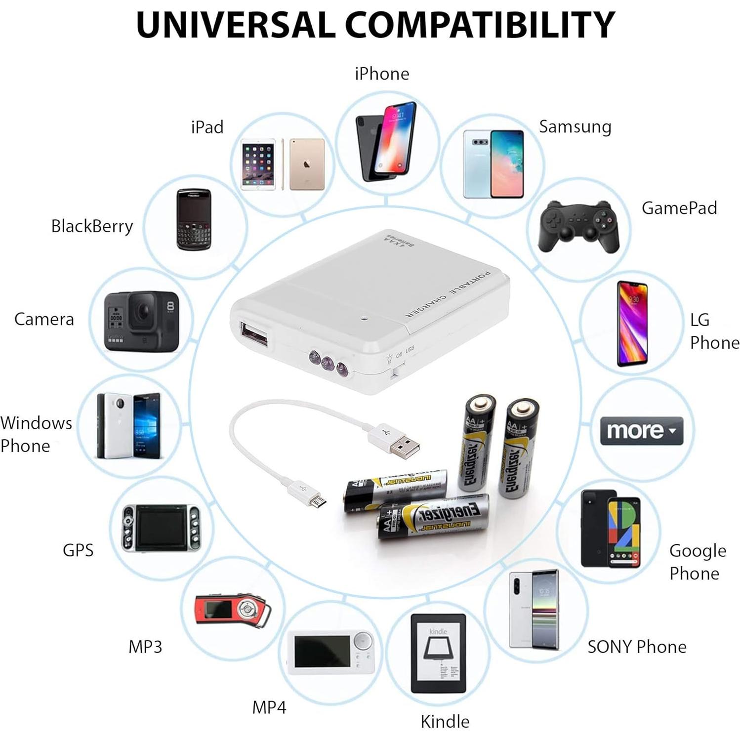 Cargador Portátil de Batería AA Success4Sport para BLU G4