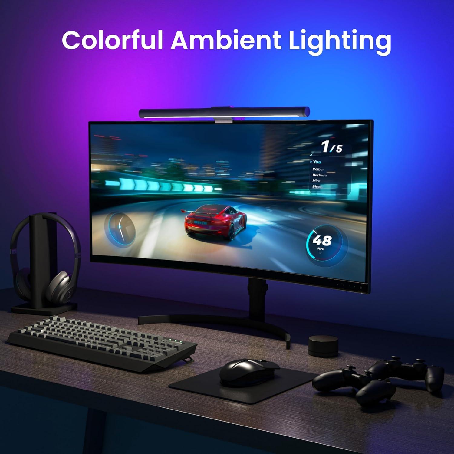 Barra de Luz LED Inteligente YEELIGHT para Monitor 51.5cm RGB