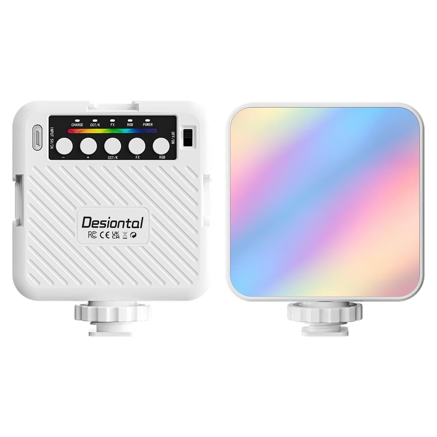 Luz LED RGB Portátil Desiontal X1-W 3000-6500K 70 Perlas