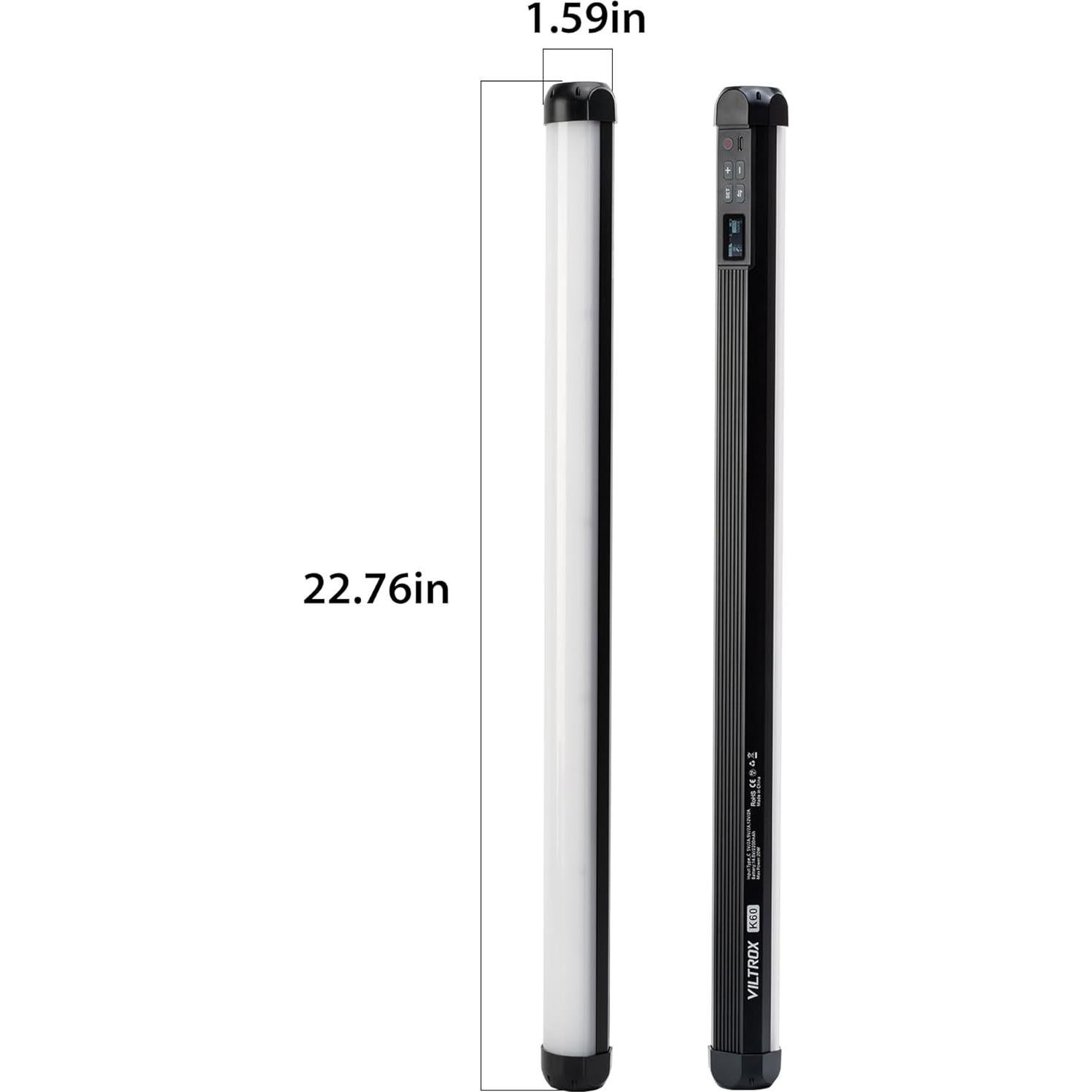 VILTROX K60 Luz Stick LED RGB 58cm 20W 2500K-8500K