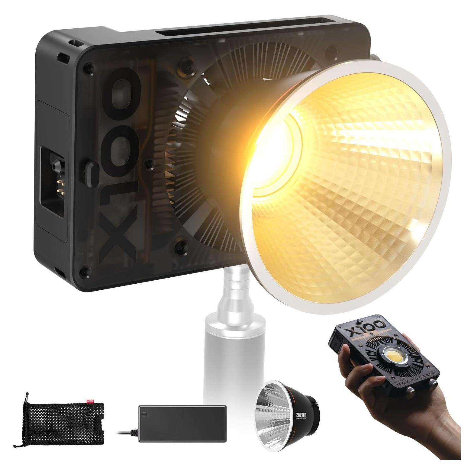 Lámpara de Video LED ZHIYUN MOLUS X100 100W 2700K-6500K